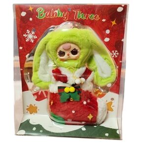 Baby Three Merry Christmas Series Stocking 400% Hang Card Liquid Glitter Eye 2pc